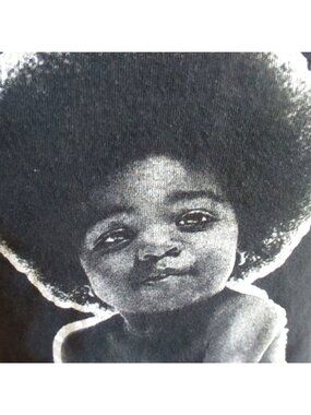 Mens T-shirt Small Notorius BIG Afro Baby T-shirt All Cotton Y2K